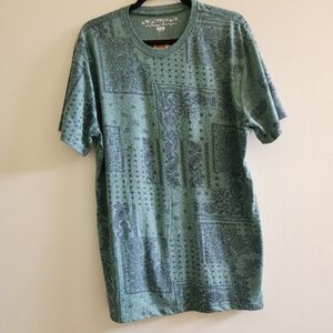 Green Patterned Men's Shirt